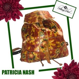 PATRICIA NASH Hand-tooled Multi Leather Backpack